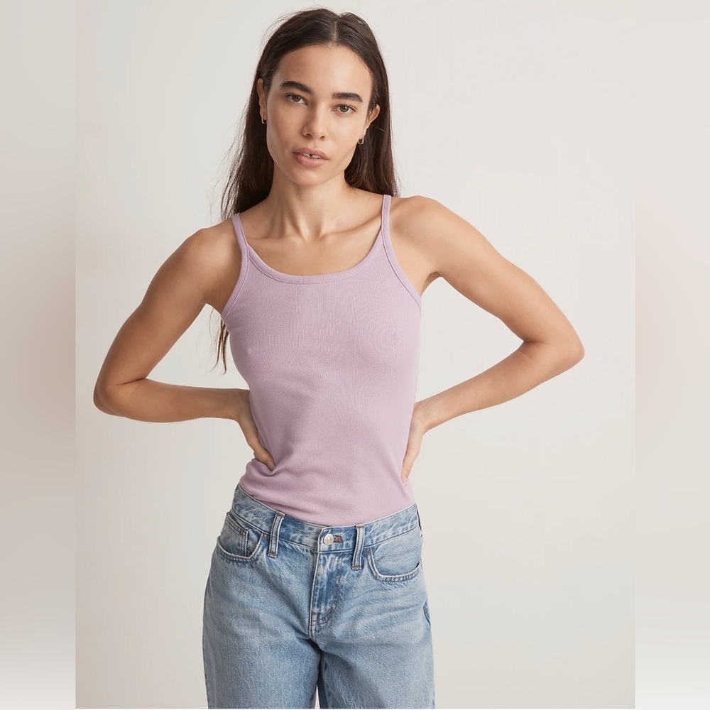 Madewell Women’s Brightside Tank Top Size Medium in Color Vibrant Lilac